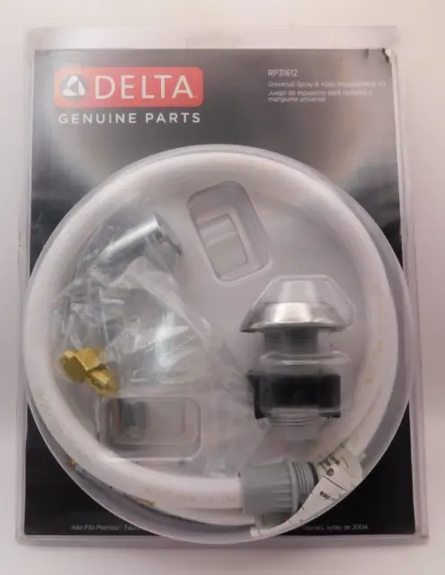 Delta Genuine Parts Universal Spray & Hose Replacement Kit RP31612-3 Chrome NEW