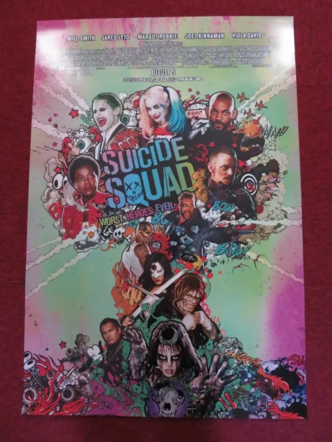 Suicide Squad - A Us One Sheet Rolled Poster Dc Margot Robbie Will Smith 2016