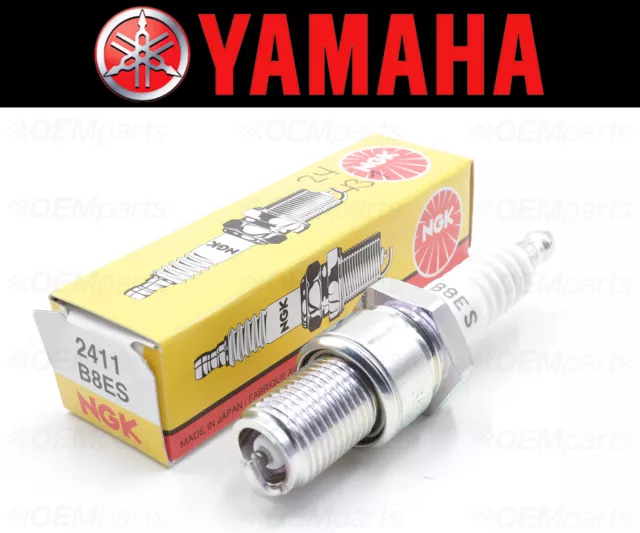 1x NGK B8ES Spark Plug Yamaha MC (See Fitment Chart) #B8E-S0000-00-00