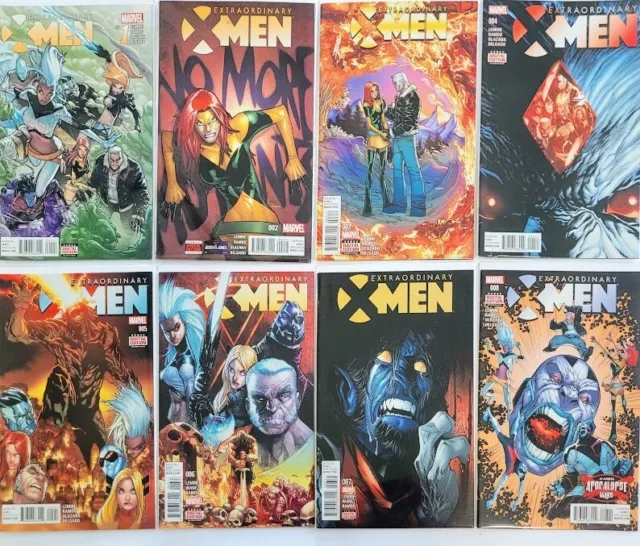 Extraordinary X-Men (2016) Marvel Comic lot Issues #1-8