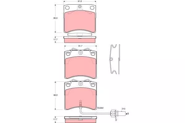 TRW Front Brake Pads GDB1368