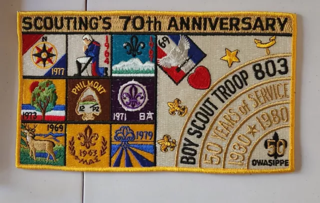 BSA Troop 803, Chicago Area Council, Owasippe Lodge 7, Scouting's 70th Anniv.