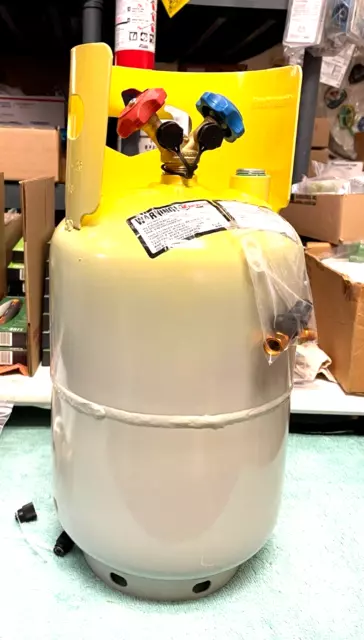 Refrigerant Tank Recovery, Manchester, 30 Lb. Fresh Date Code, High PressureR410