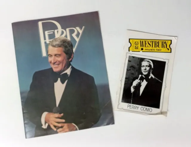 Vintage Perry Como Souvenir Program Book Tour Program & Playbill RCA Records
