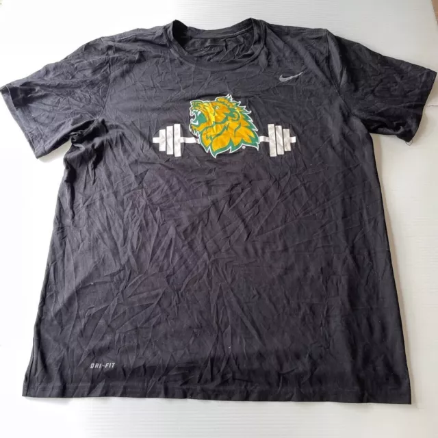 Nike Dri-fit Athletic T Shirt Mens Size XL Black Casual Style Sports Summer USA