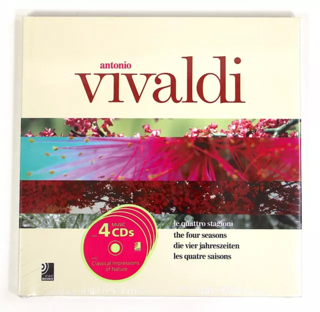 The Four Seasons Antonio Vivaldi Book and 4 Music CDs Classical Impressions