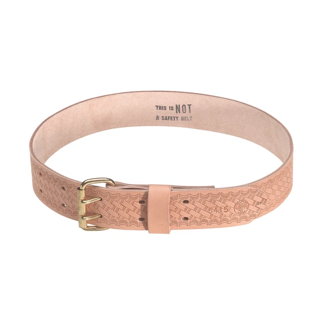 Klein Tan Tool Belt, Leather, 32 to 40" Waist Size - 5415S