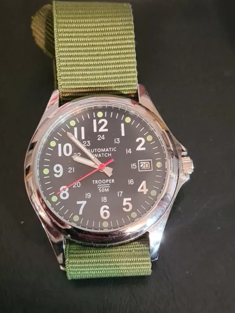 MONTRE HOMME AUTOMATIC Watch Trooper 50M EUR 50 00 PicClick FR
