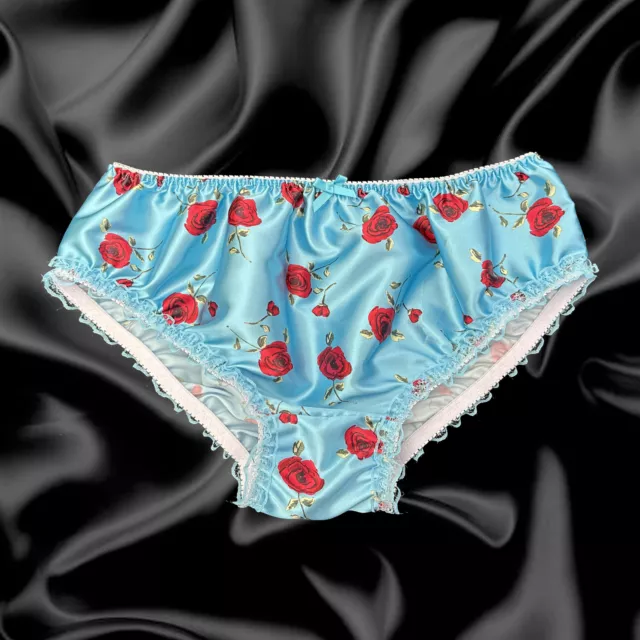 SISSY SATIN PANTIES Multi Floral Colour For Men Waist 40” Other Size  Contact Me £17.99 - PicClick UK