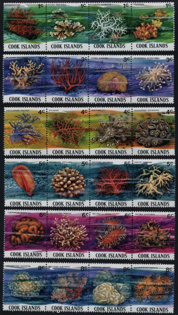 Cook Islands 1980 SG713-736 Corals 1c to 8c (24) MNH