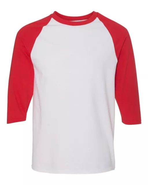 Gildan Adult Heavy Cotton Three-Quarter Raglan Sleeve Baseball T-Shirt - G570