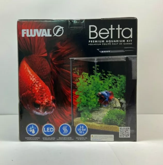 Fluval Premium Betta Aquarium Kit, 2.6 Gallon