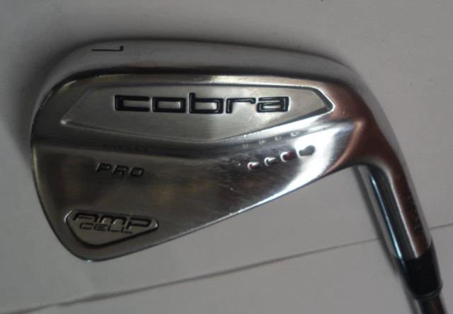 Cobra Amp Cell Pro Forged 7 Iron S300 Stiff Steel Shaft Eco-Wrap Grip Cobra Amp Cell Pro Forged 7 Iron S300 Stiff Steel Shaft Eco-Wrap Grip