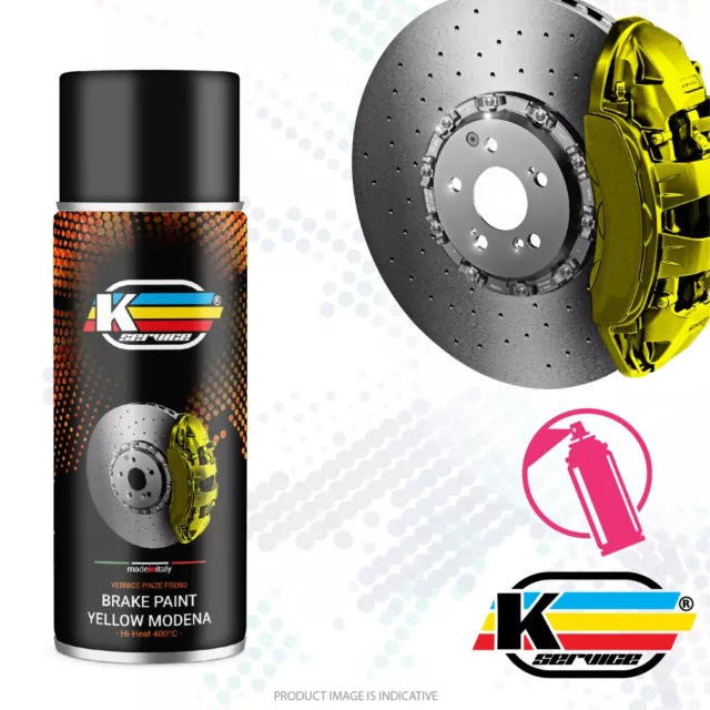 Vernice spray 1K pinze freni auto moto GIALLO per BMW alta temperatura