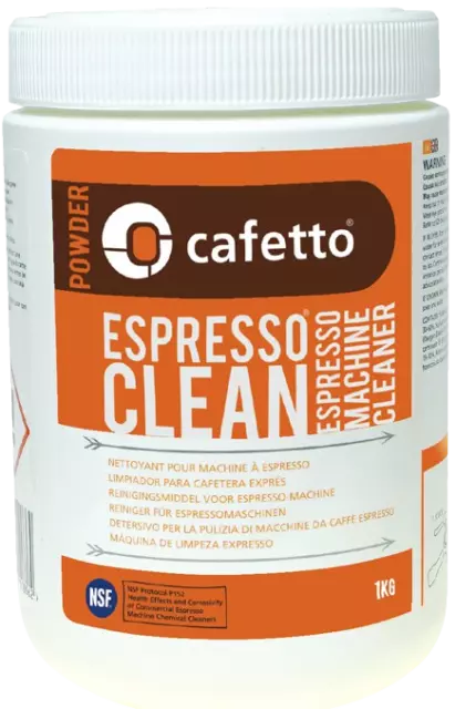 CAFETTO Espresso clean Powder 1kg Coffee Machine Cleaner Professional Use CND