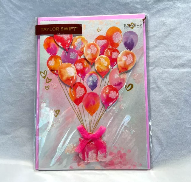 New Papyrus TAYLOR SWIFT Love You Birthday Balloons Luxe Birthday Card