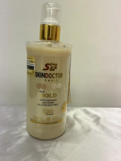 Skin Doctor Gold Lightening Body Lotion Whitening Milk SPF30 400ml (ORIGINAL)