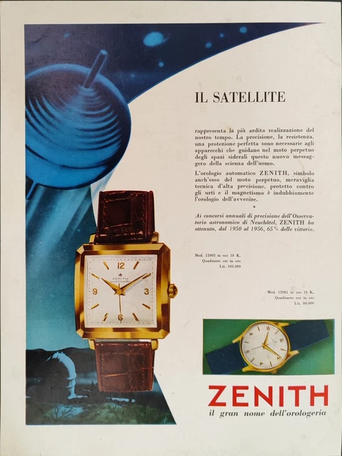 PUBLICITÉ DE PRESSE 1985 MONTRE ZENITH - MICHEL PLATINI - ADVERTISING