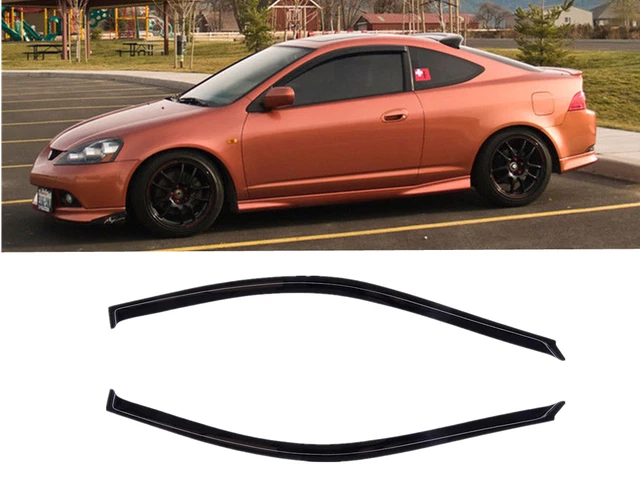 FOR 2002-2006 Acura RSX Integar DC5 SMOKED WINDOW VISOR WIND DEFLECTOR RAIN SHAD