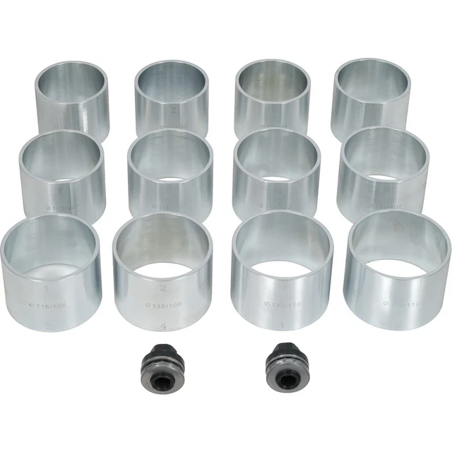 KS Tools Kurzhub Hydraulikzylinder Satz – 14 T, 3-teilig, Für Press- Und Hebearbeiten