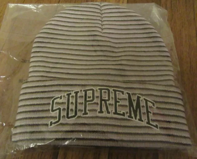 Supreme Rainbow Stripe Beanie Cap Pink FW21 Supreme New York 2021 Brand New