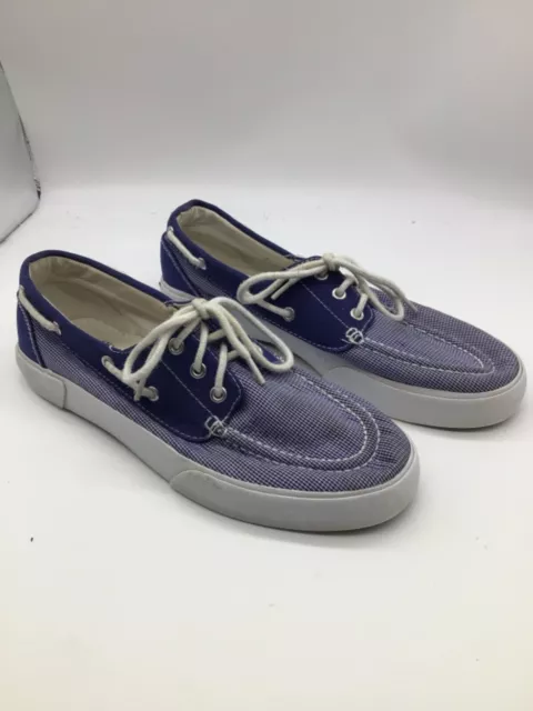 Polo Ralph Lauren Womens Size 9 B Lilia Blue Check Boat Deck Shoes