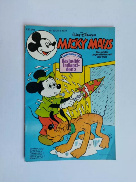 Ehapa - Micky Maus Nr. 39 / 25.9.1979 / Z2 (mit Beilage & Schnipp Sammel-Ecke)