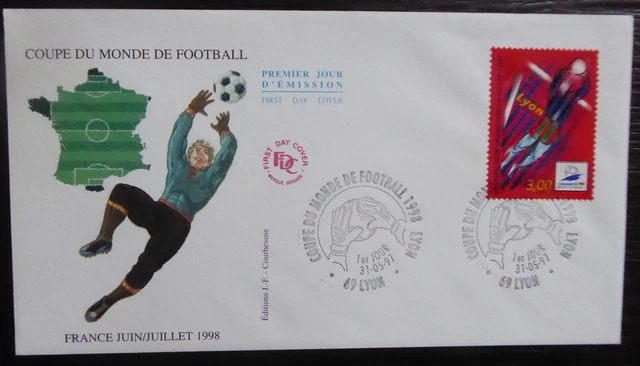 Timbre France Autoadhésif N°3401a - Coupe Du Monde 1998 - 1er Jour Nantes