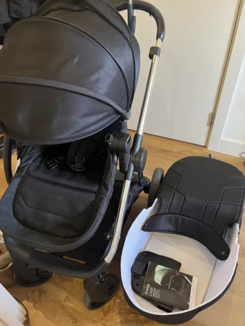 iCandy Lime Lifestyle Pushchair and Carrycot Bundle - Phantom Charcoal