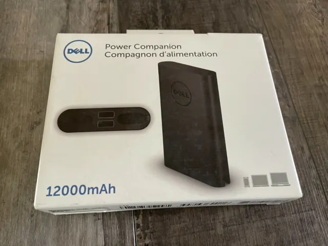 Dell PW7015M X1F87 Power Bank Companion 12000mAH Notebook Portable Charger New