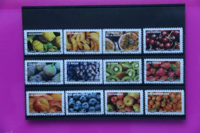 timbres de France autoadhésif 2023,oblitérés,"Fruits à savouver".