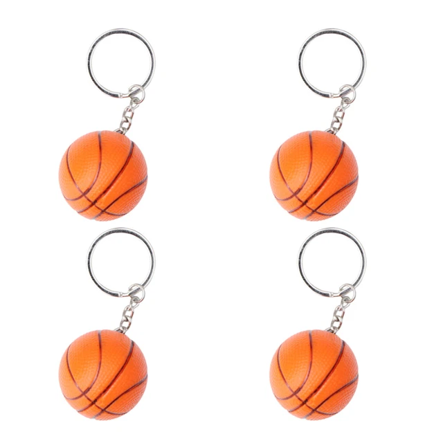 4 Pcs Keychain Pendant Basketball Bag Purse Handbag Ornament Child Sports