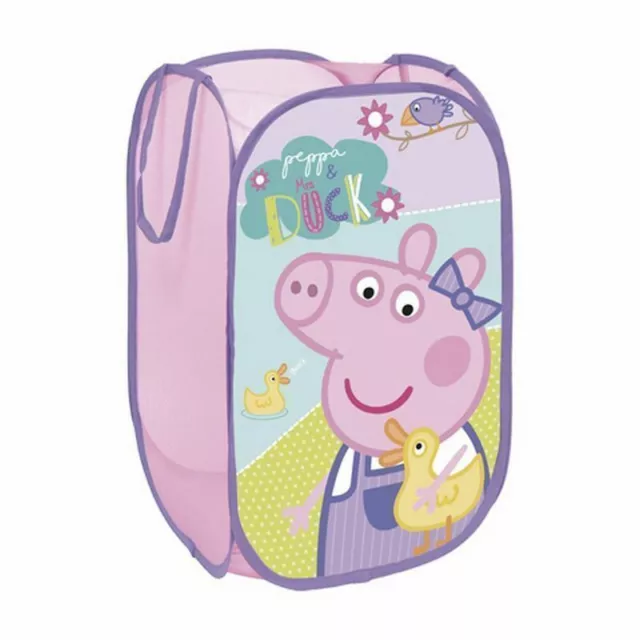 Corbeille / Panier Rangement POP UP PEPPA PIG - Déco Chambre Enfants