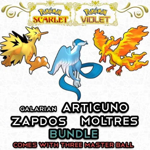 Shiny Articuno/zapdos/moltres Pack Bundle 6IV Pokemon X/Y -  Denmark