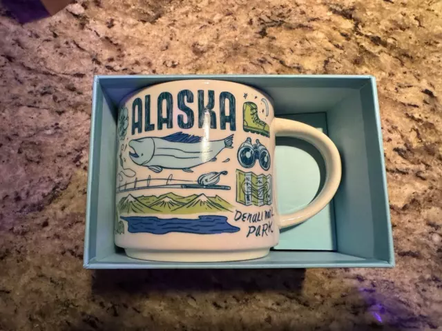 🔥 NIB Starbucks ALASKA 14oz Been There Series Coffee Mug Last Frontier 🔥