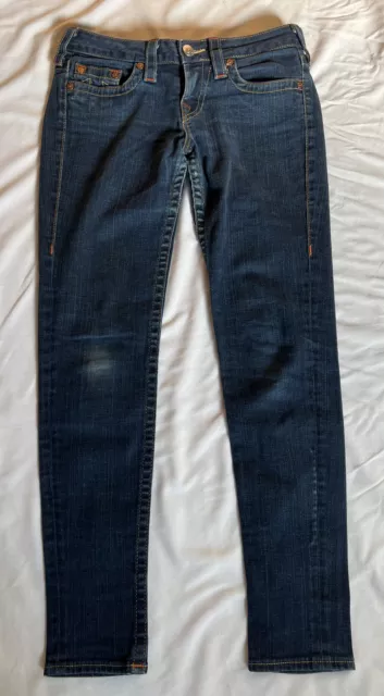 True Religion Jeans Women's Stella Super Skinny Dark Wash 29/32