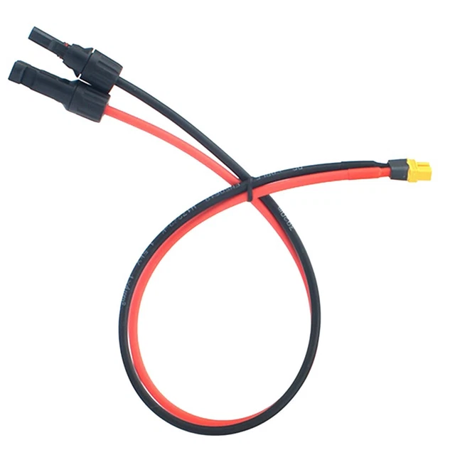 Conveniente cable de extensión conector macho hembra para cargadores solares 1 5 m