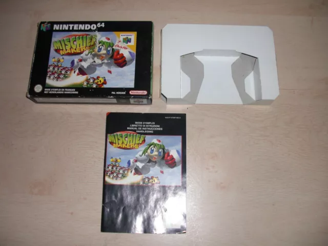 Nintnedo 64 Mischief Makers Pal Boite + Cale + Notice Bon Etat