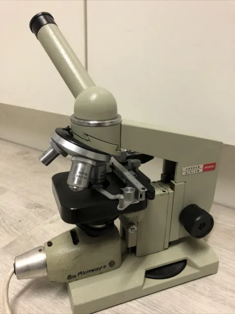 Vintage Lomo Biolam Ct-12  Microscope with Lamp All Working