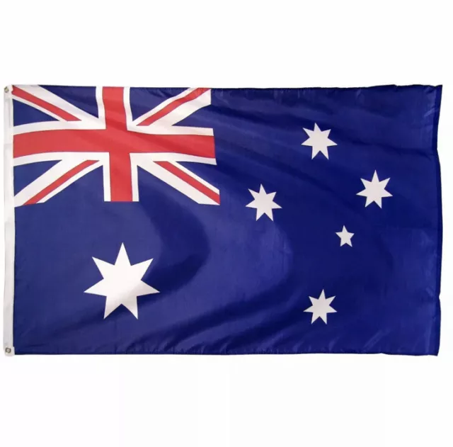 (2 Pack) 3x5 Australia Flag 3'x5' Australian House Banner grommets polyester