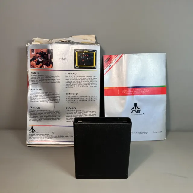Atari CX2684 Galaxian Video Tele Jeu Emballage D'Origine & Manuel #C6 2