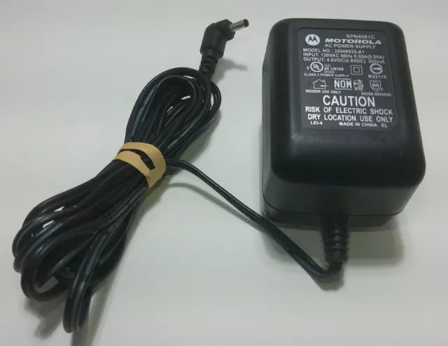AC Power Supply Motorola Charger Model 35048035-A1 with DC 4.8V - 350mA VINTAGE