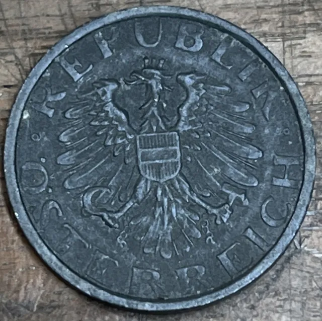 Austria 1949 10 Groschen Zinc Coin-KM#2874-FREE SHIPPING      Lot — ELK/k5