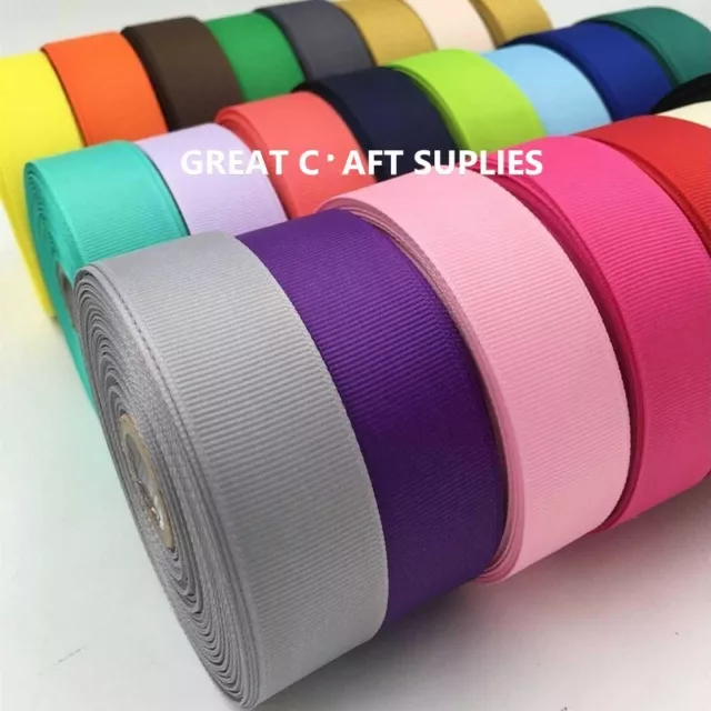 Grosgrain Ribbon 5, 10 Mtrs size 6,10,15,20,25,38,50mm Wide BUY 2 &1 FREE- ADD 3 2