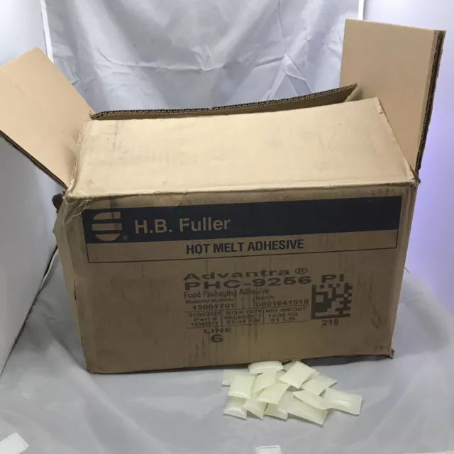 Hb Fuller Advantra® Phc9256 Hot Melt Adhesive Light Amber 27 Lb Case 9950 Picclick