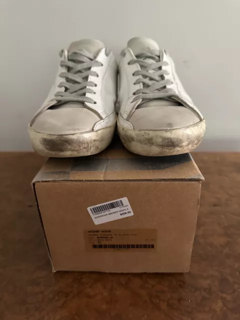 Authentic Womens Golden Goose Superstar Low ‘White Skate’ Sneakers Eu 41 2