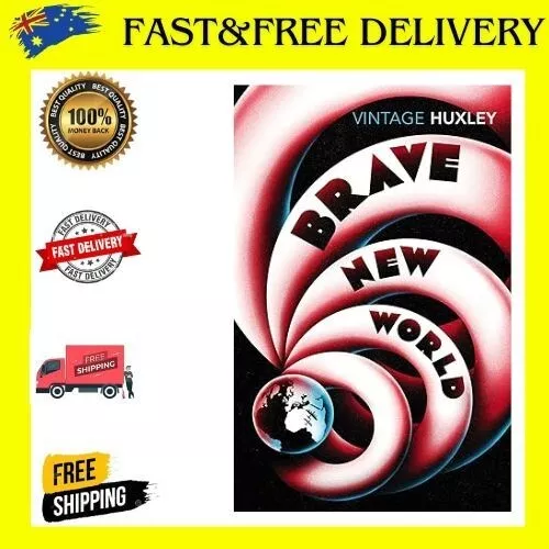 Brave New World by Aldous Huxley (English) Paperback Book Free Shipping!