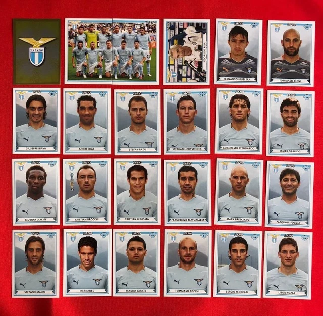 Set 24 Figurines Panini Lazio Calciatori Campionato 2010-11 - Neuf
