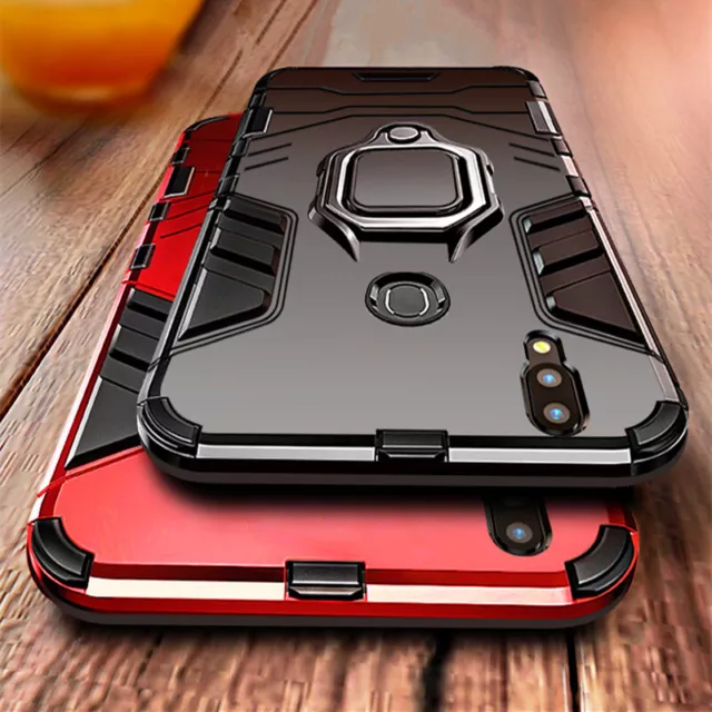 For Huawei Honor 20 Pro 10 Lite 9X 8X Armor Case Magnetic Ring Stand Phone Cover