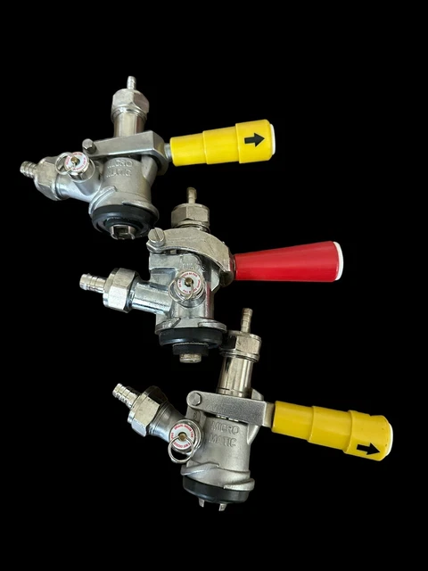 Micro Matic Beer Tap Keg Couplers Lot of 3 - SK 184.03